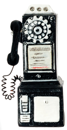 1950's Pay Phone, Black